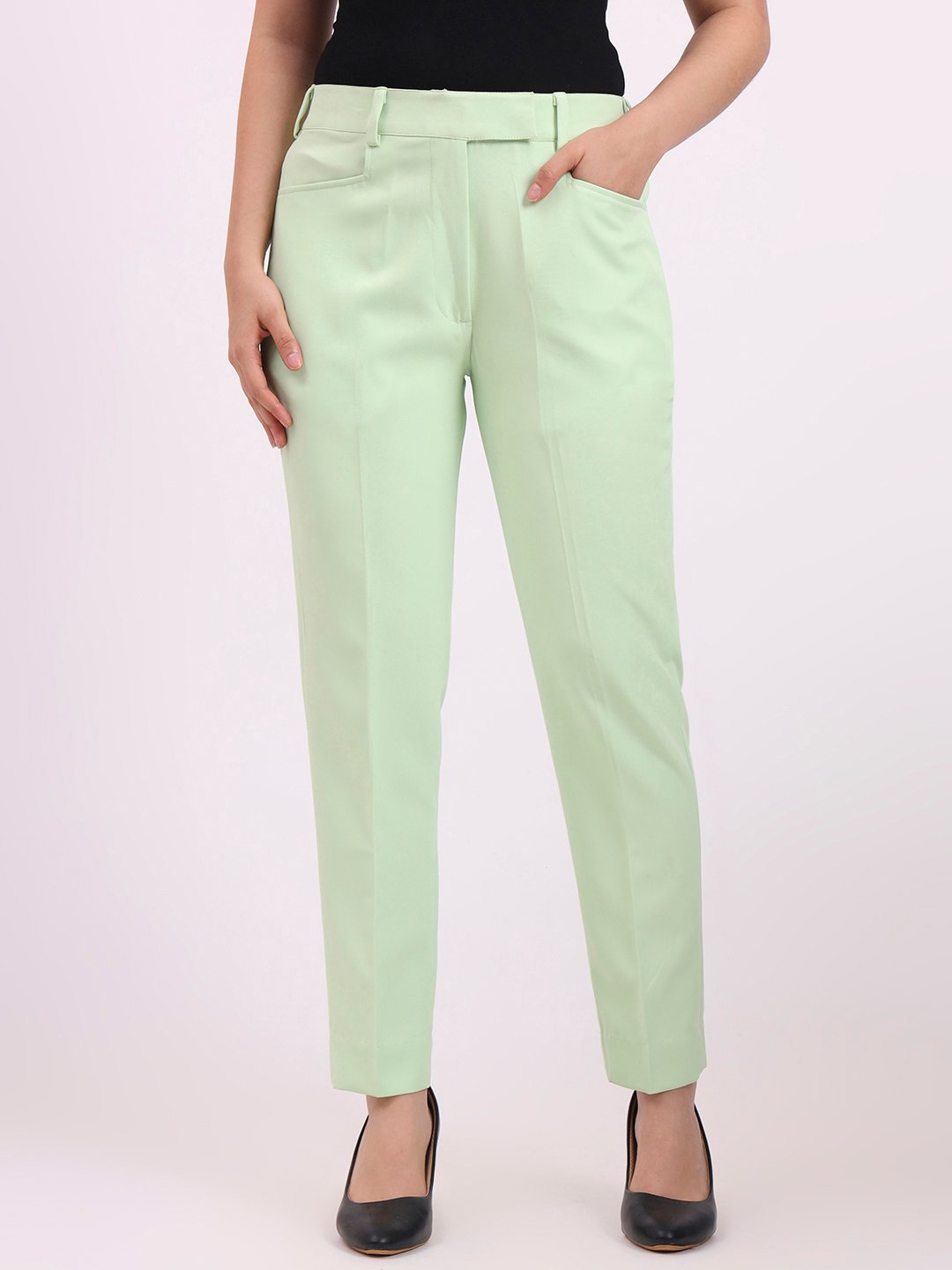 Apsra Boutique Green Regular Fit Women’s Pant – Office & Casual Wear